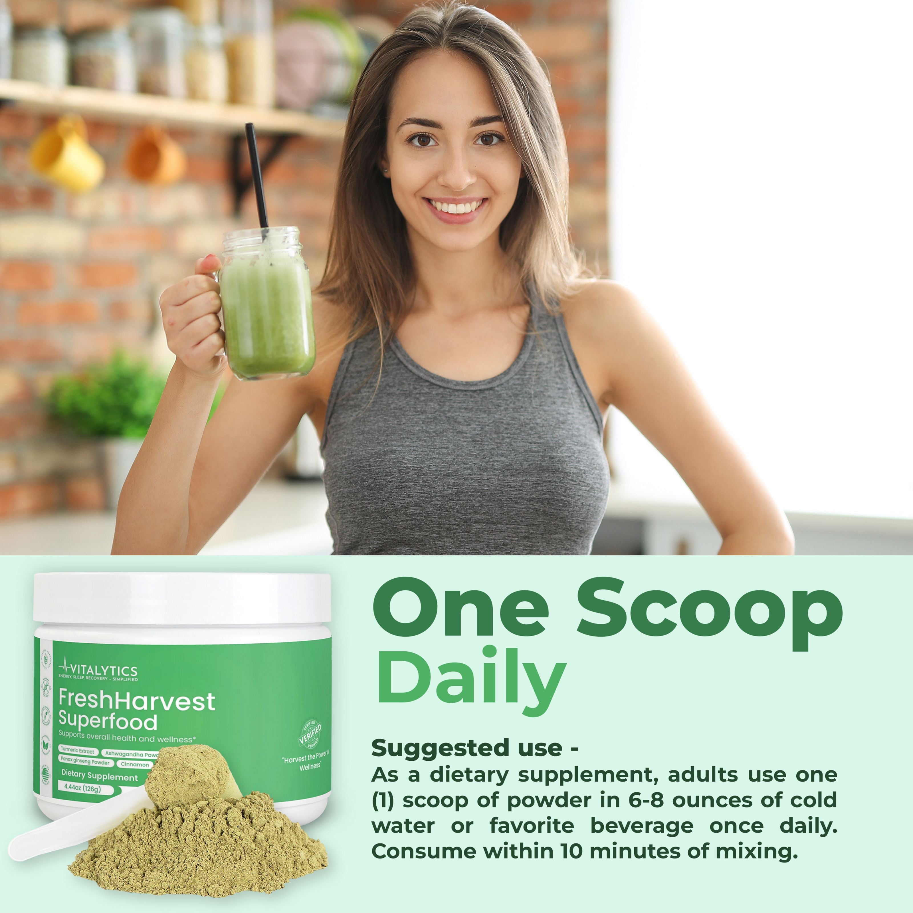 Vitalytics Fresh Harvest Superfood Powder