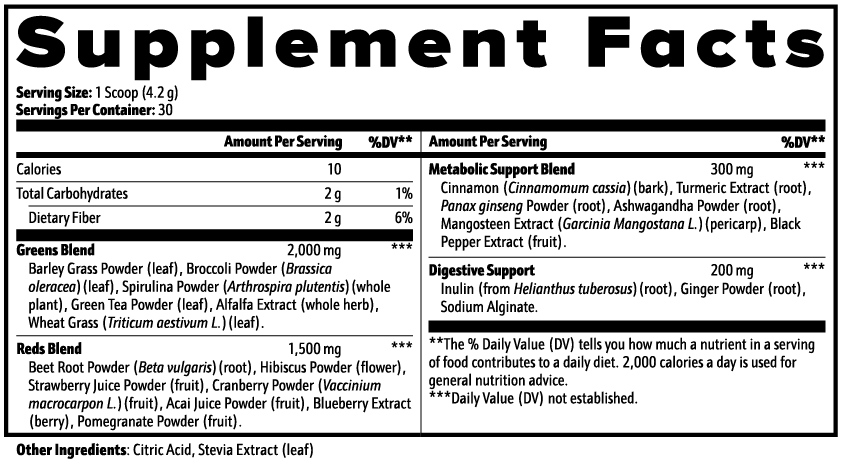 Vitalytics Fresh Harvest Superfood Powder