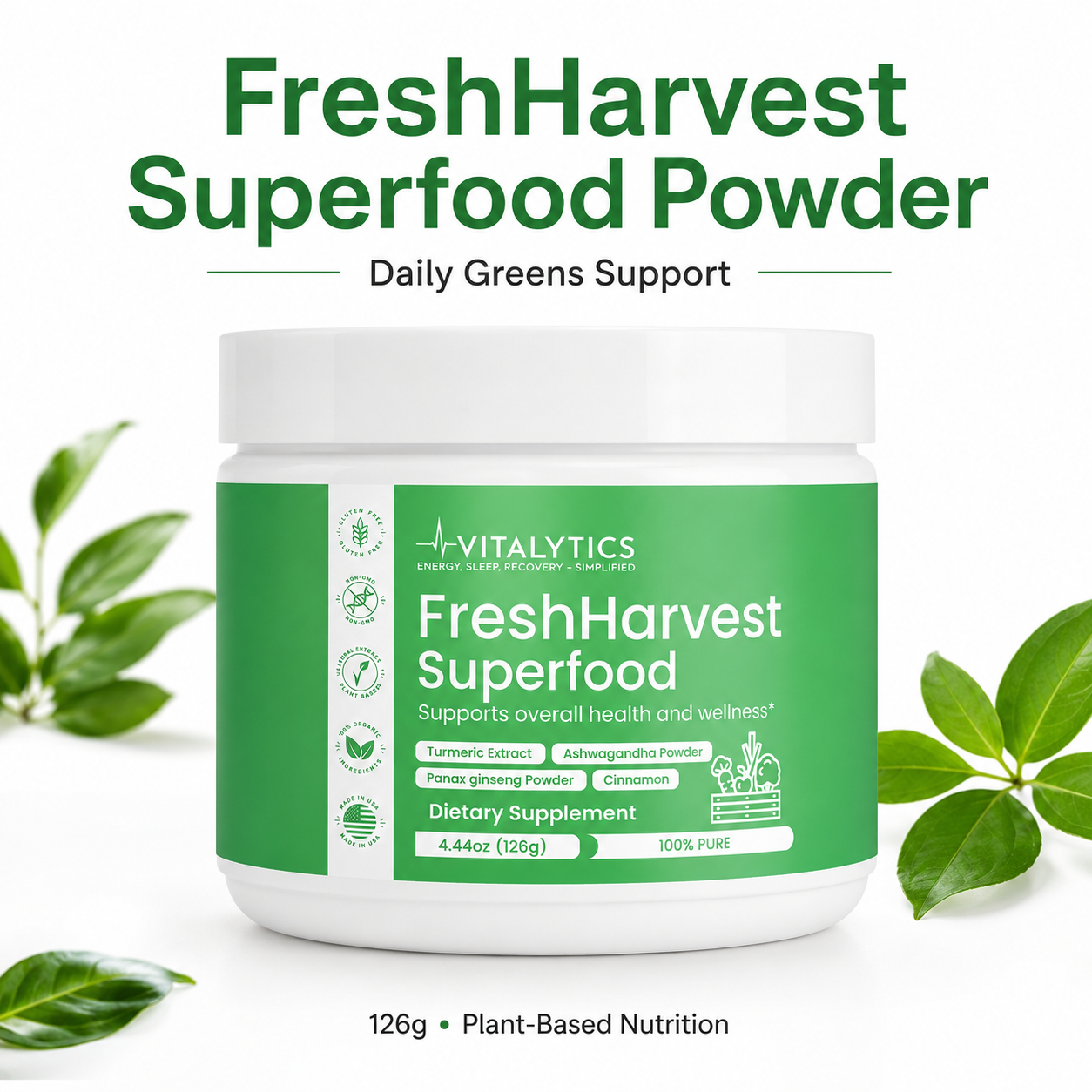 Vitalytics Fresh Harvest Superfood Powder