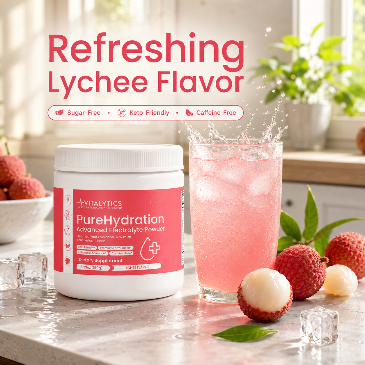 Vitalytics PureHydration Electrolyte Powder