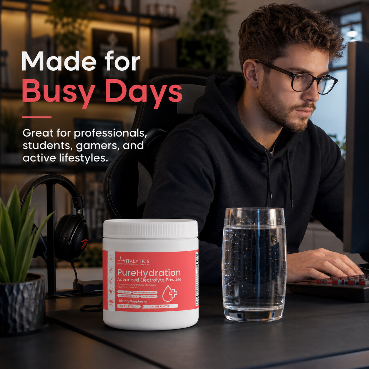 Vitalytics PureHydration Electrolyte Powder