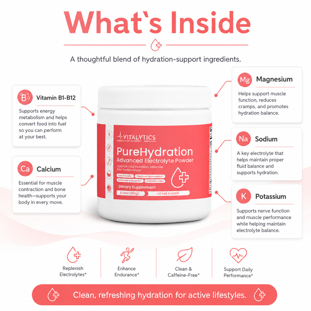 Vitalytics PureHydration Electrolyte Powder