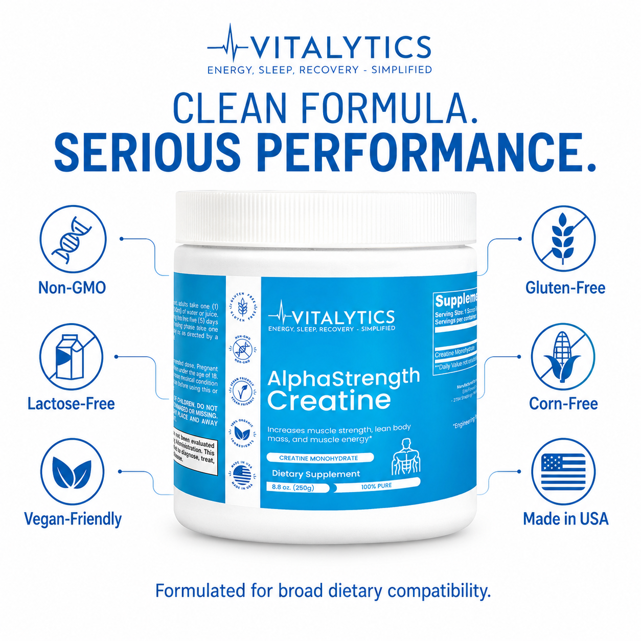 Vitalytics Creatine Monohydrate
