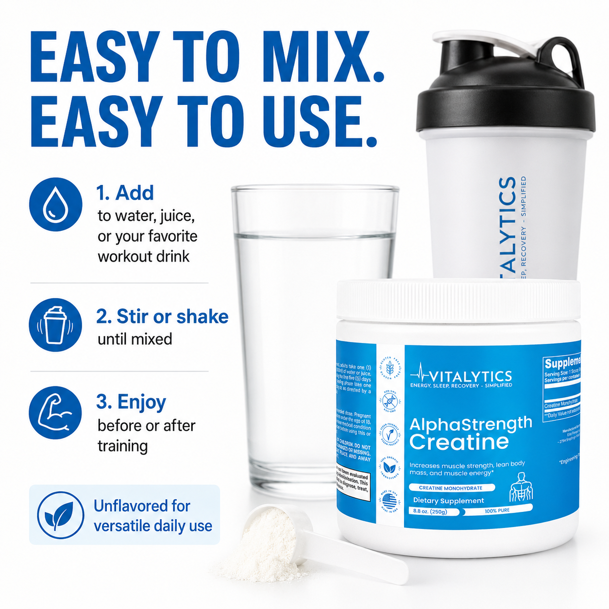 Vitalytics Creatine Monohydrate