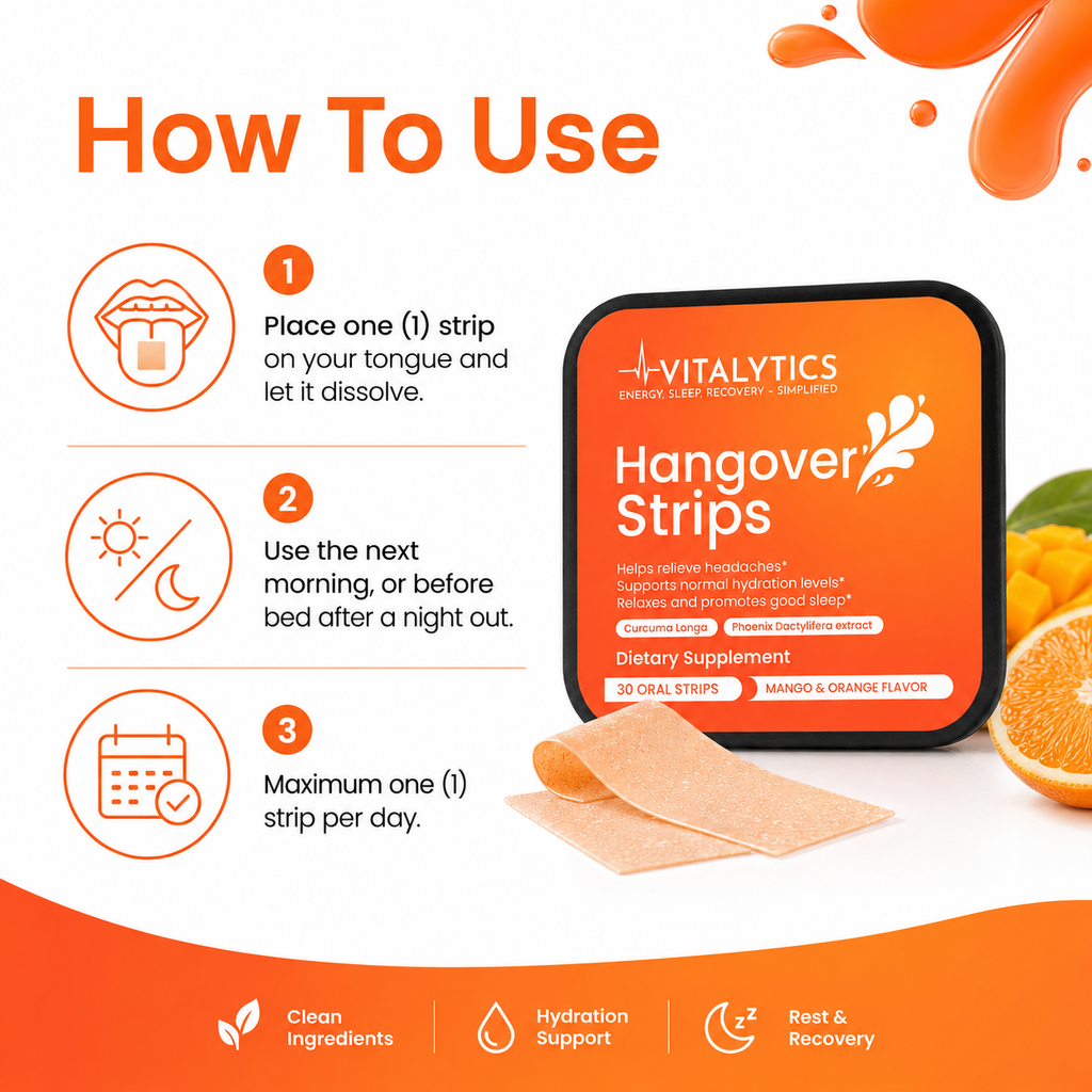 Vitalytics Hangover Strips
