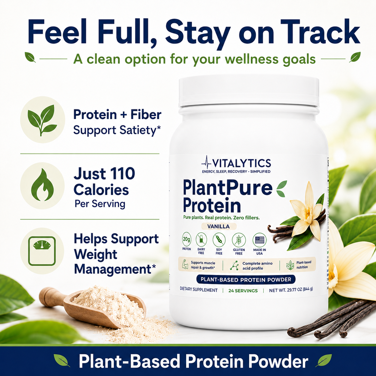 Vitalytics PlantPure Protein (Vanilla)