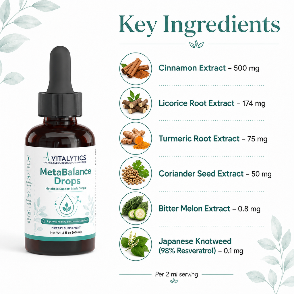 Vitalytics MetaBalance Glucose Support Drops