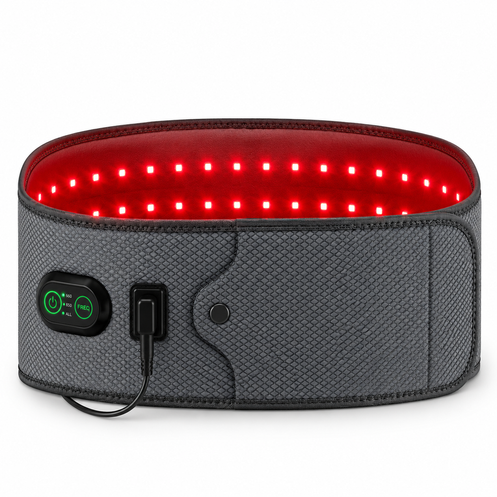 Vitalytics Restore Belt — Red Light Therapy Lower Back Recovery Belt with 660nm & 850nm Dual-Wavelength LEDs